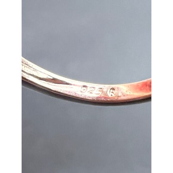 Amethyst and diamond sterling silver ring size 7 - Picture 7 of 16